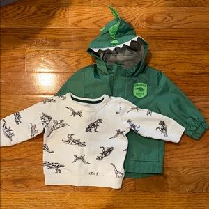 Baby Boys 12/18 mo. Dinosaur Lot- 2 Pieces